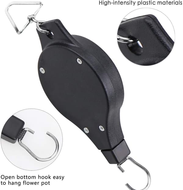 2-pack växttrissor, hängande korg hissbar växt Ha