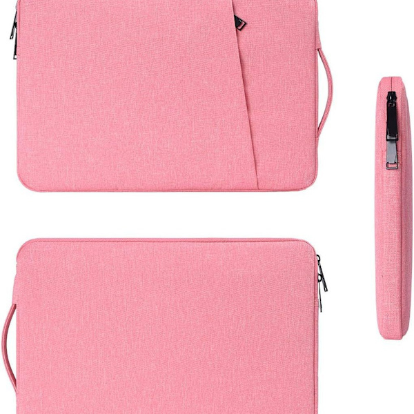 Laptopveske 14,1 tommer/15,4 tommer lerret rosa