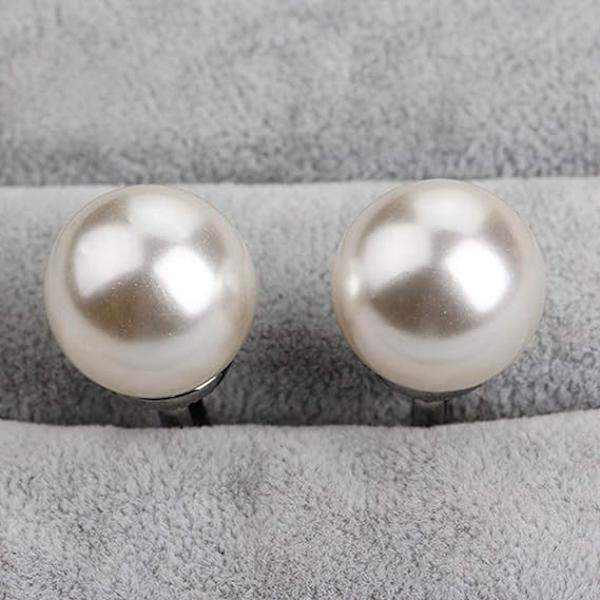Sæt med 2 Fashion Unisex Perle Manchetknapper til Skjorte, Skjorte, Ærmer