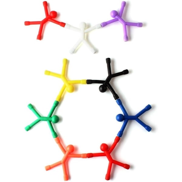 10 st kylskåpsmagneter, Novelty Mini Man Flexibla Kylskåpsmagneter, C