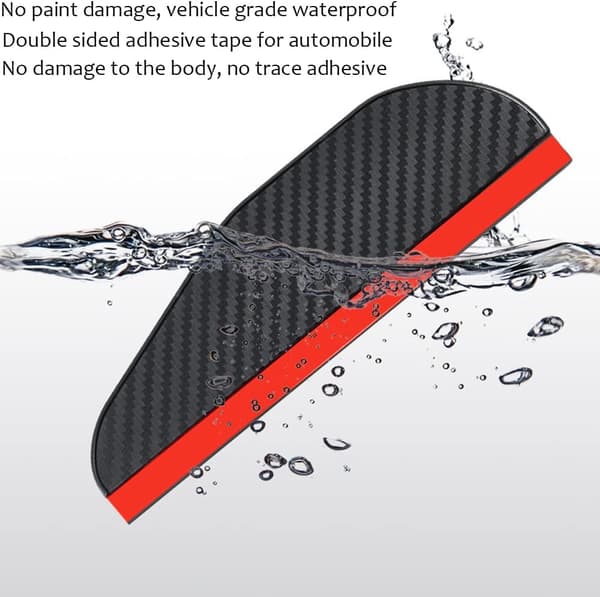 Speilregn Visor Øyenbryn, Sidespeil Visor Regnskjold, Sidespeil
