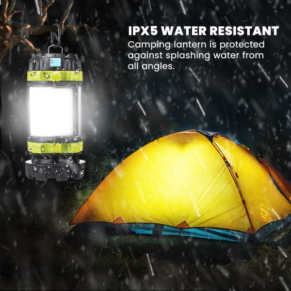 Uppladdningsbar LED-campinglampa, 1000 lumen Super kraftfull campingplats