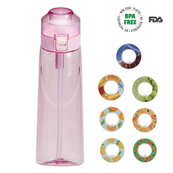 7-pack Aroma Pods för luftvattenflaska, kreativ cirkulär smak