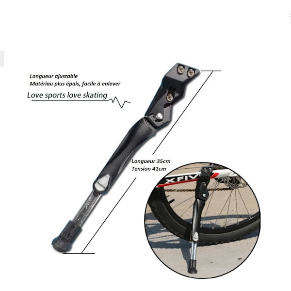 Tyk justerbar aluminiumslegering MTB cykel støtteben MTB støtte F