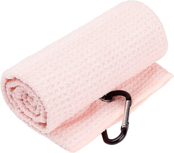 2-pack Tri-fold golfhanddukar, premium mikrofibertyg våffelmönster