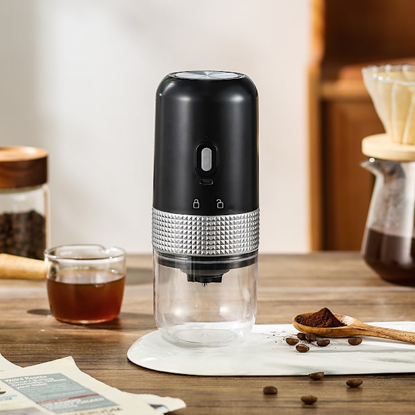 Kaffe- och elektrisk mixer, kaffebönor, USB utomhusladdare