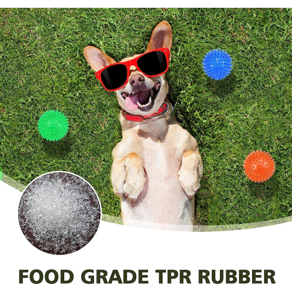 3-pack hundsqueakbollar, hundtuggboll, poolleksak, valpleksak