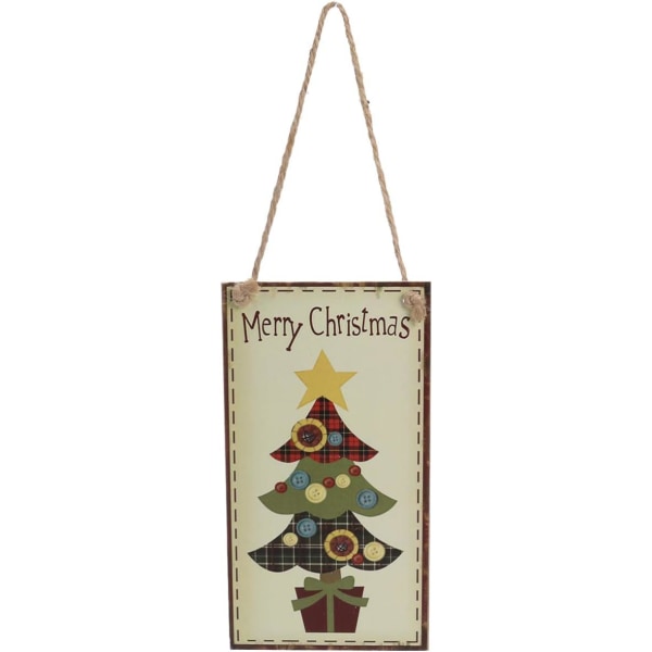 1st (god jul) hängande julskylt i trä Jul Doo