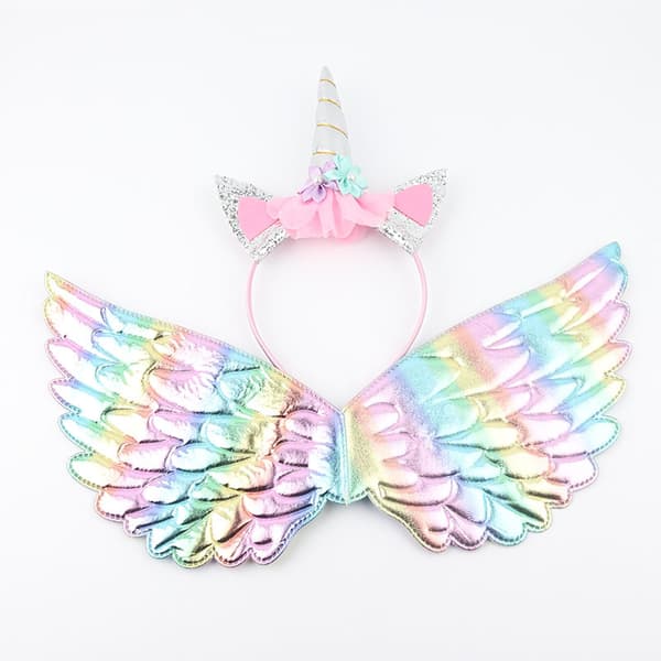 Børneengelvinger Fe Kostume Tilbehør Til Halloween Jul