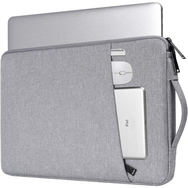 Laptop taske 14,1 tommer/15,4 tommer canvas lysegrå