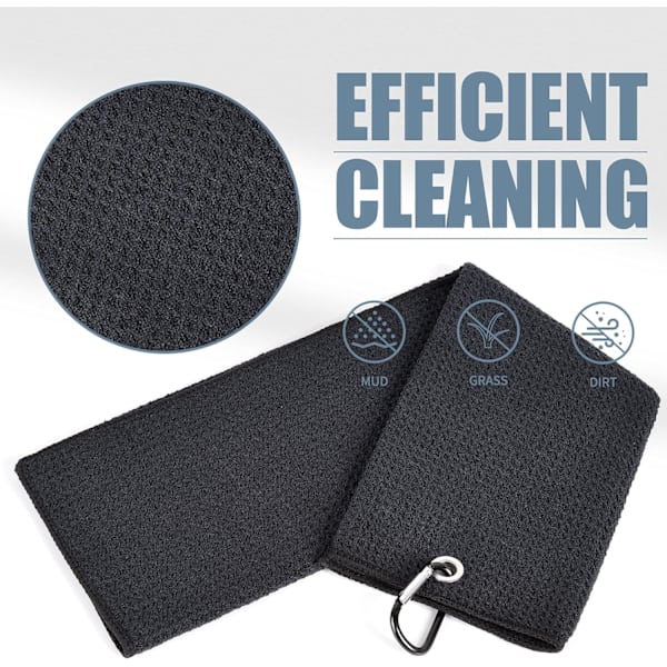 2 stk golfhåndkle premium mikrofiberstoff vaffelmønster tung