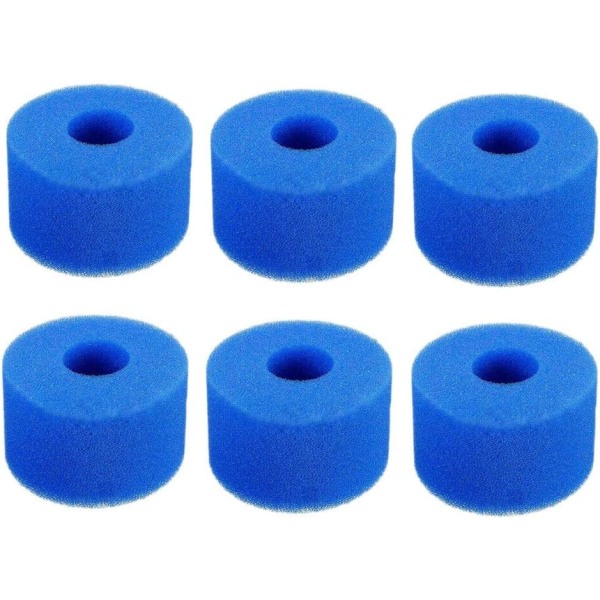 Sett med 6 vaskbare og gjenbrukbare filterpatroner S1 Blue