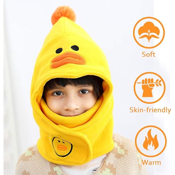 1 st Anka 4-12 år för barn Balaclava Fleece Tjock Varm i Win