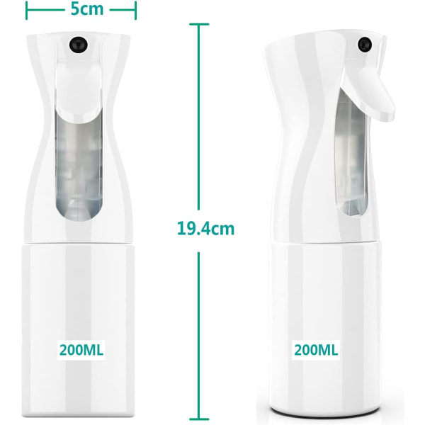 Hårspray, 200ML Hårstylingspray Ultrafin Hårspray Gjenbrukbar