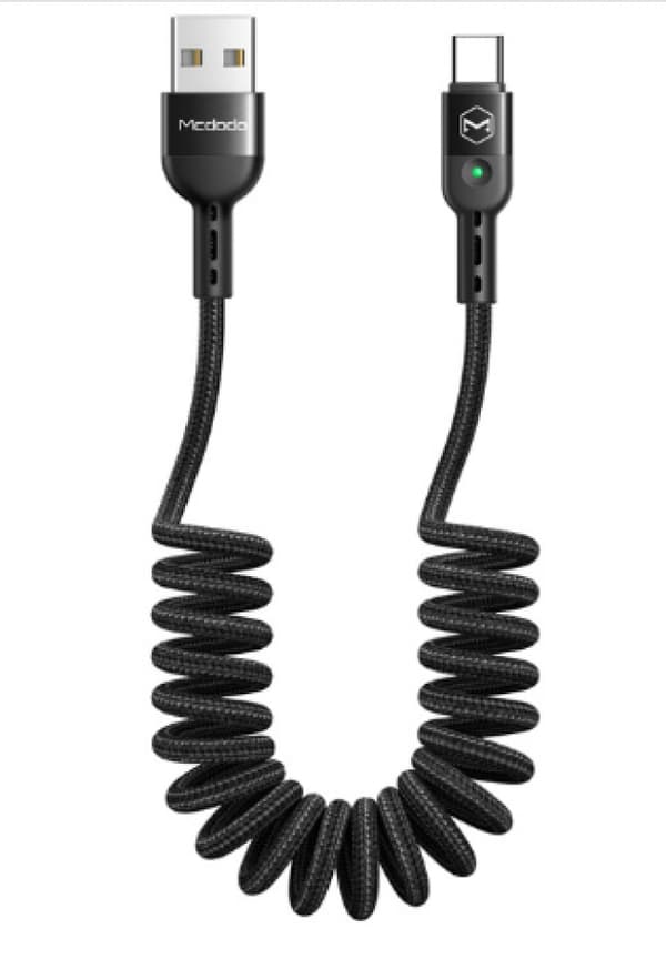 Kierre USB Type-C -kaapeli, USB-kääntyvä kierrekaapeli USB Type-C