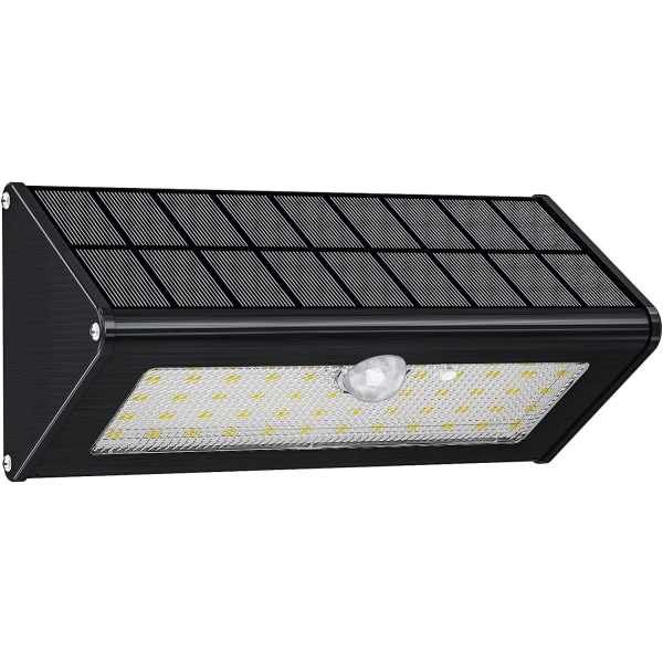 Lampe Solaire en Aluminium 1100lm 4500mAh 52 LED, IP65 Imperméabl