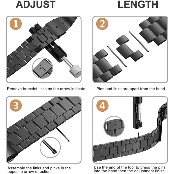 Verktyg för reparation av klockor, verktyg för borttagning av klockarmband, justering av armband