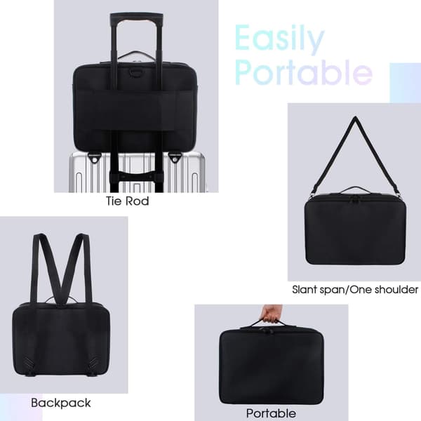 Makeup-väska Resväska Makeup Case Professionell Organizer Väska Kosmetisk