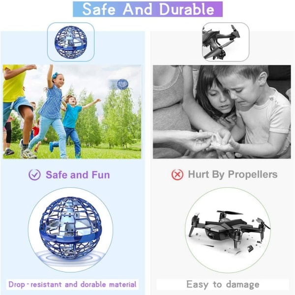 Flygande boll leksak Hover Ball Flygande Orb Handkontrollerad Mini Drone