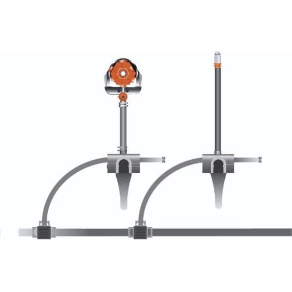 Micro-Drip 6-yts spraymunstycke: Justerbart sprinklermunstycke