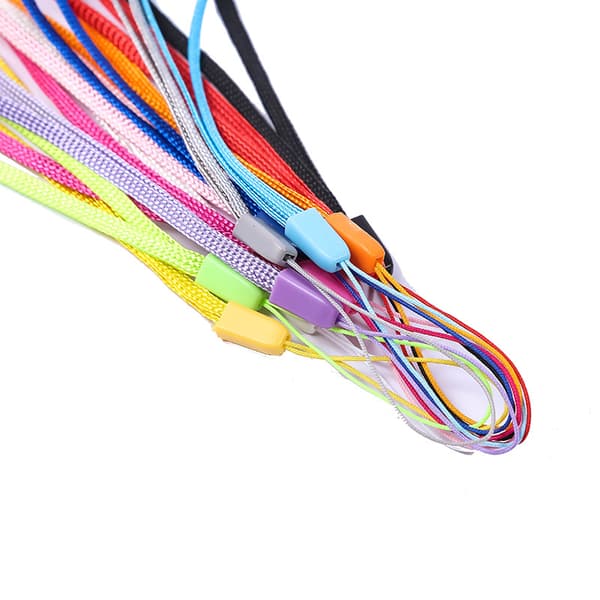20-pakks fargerike håndleddsstropper i nylon for USB-minnepinner