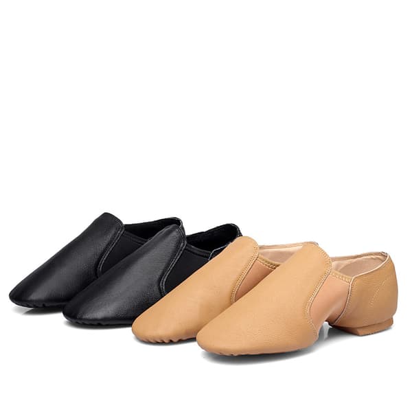 Lær Jazz slip-on dansesko, egnet for jenter, gutter og til