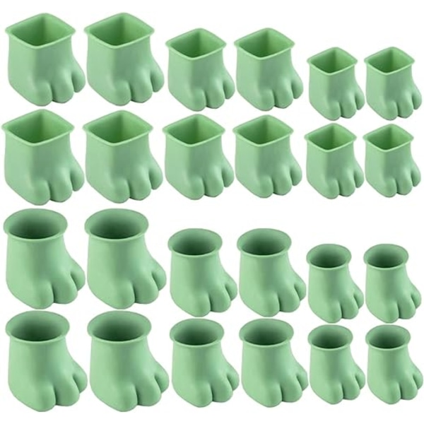 24PCS Silikon Stol Benskydd, Stol Ben Caps Möbel Stol Fe