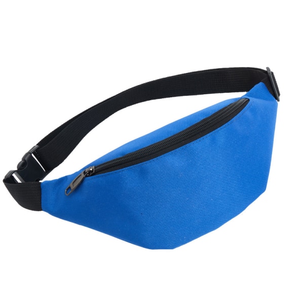 Stilful basic sports fanny pack med 2 rum til mænd og kvinder