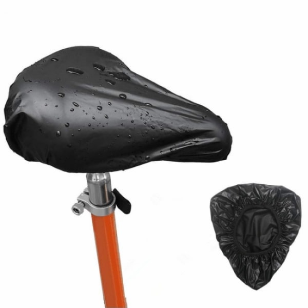 2PC Vattentät Cykelsadelskydd Svart