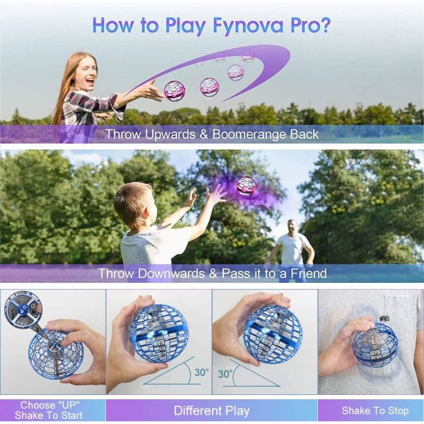 Flygande boll leksak Hover Ball Flygande Orb Handkontrollerad Mini Drone