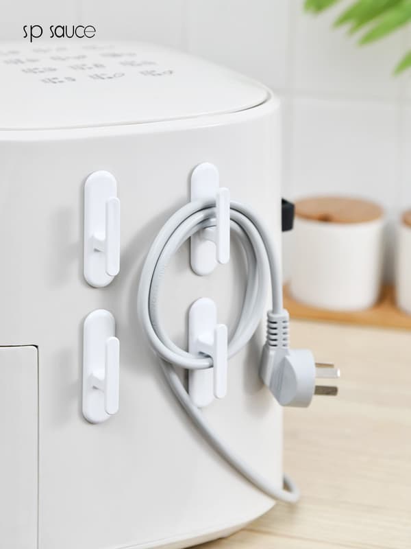 Sladdorganisatör för apparater - 4-pack sladdhållare