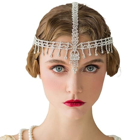 Hodebånd  Hodeplagg Rhinestone 1920-talls Hodebånd Flapper Hårtilbehør