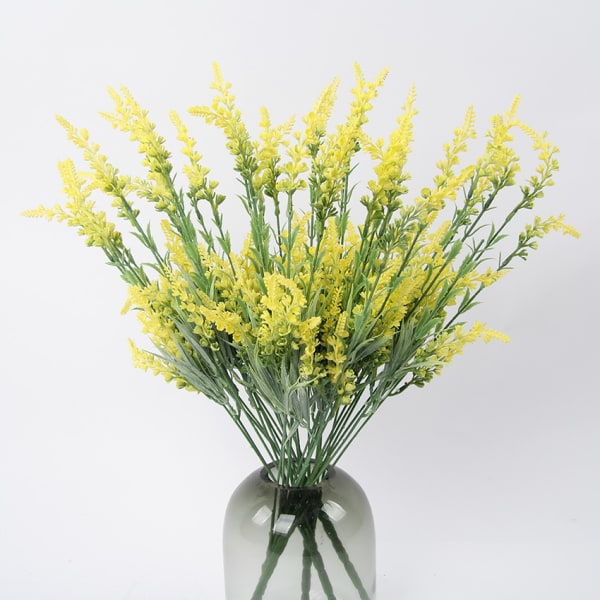 2 stk kunstig flokk lavendel, bryllupsfest hjemmeinnredning,