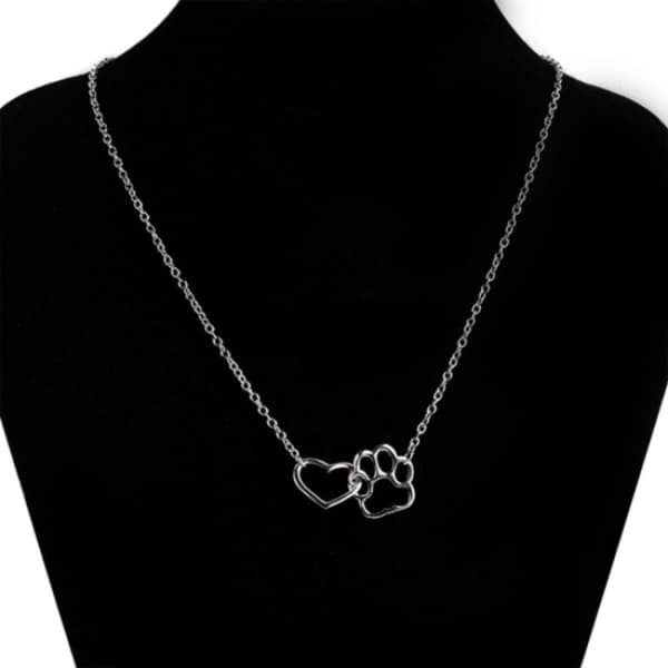Halsband - Tass - Hjärta Silver