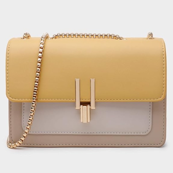 Färgblockade crossbody-väskor för kvinnor Läder crossbody-väskor Cu