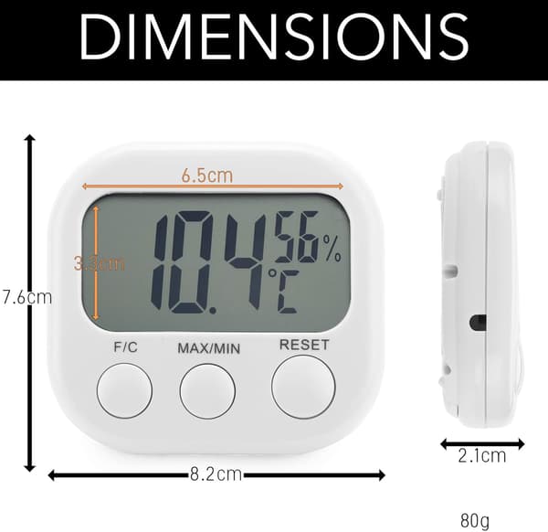 Romhygrometer Termometer - Høy Nøyaktighet - Digital Temperatur
