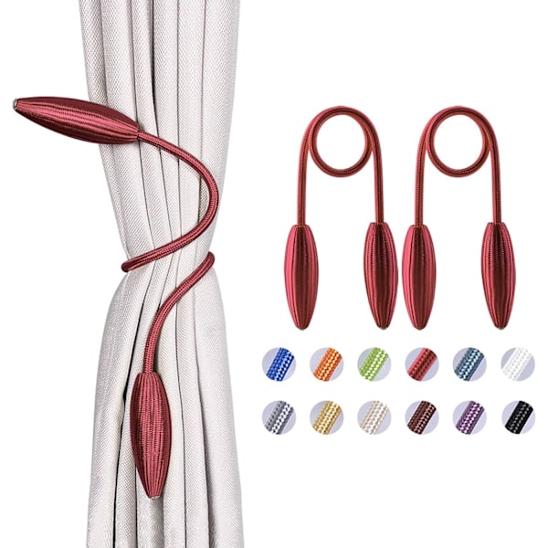 2-pakke DIY gardinbinders klips krystalldekor kreativ vri-binders