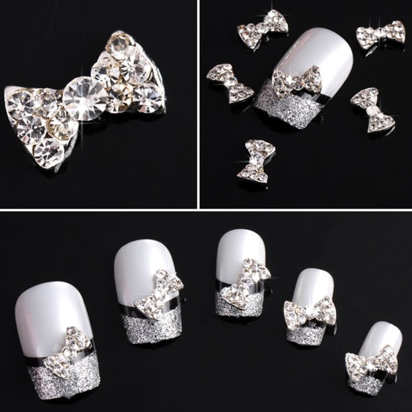 20 st extra charmiga 3D nagelkonstdesign nagelkonst fjäril Co