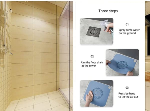 Silikon Dusj Avløpshår Catcher, Dusj Hår Stopper, Dusj D