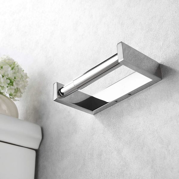Toiletpapirholder, badeværelse, toiletpapirholder, fjederbelastet,