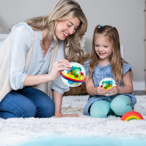3D Gravity Maze Puzzle Ball Balance Memory Game, 100 Obstacles 3D