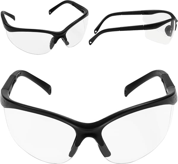 Skyddsglasögon (12-pack) - Transparenta linser och halkfria