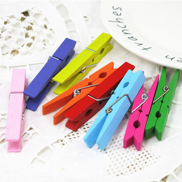 Klädnypor set om 50 - set om 50, Trä, 7,2*1cm