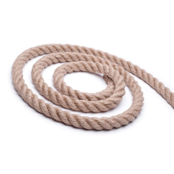 JUTE TAU 14mm 10m Tauverk Tau Natur Hamp Hamp Tau Tau av Wa