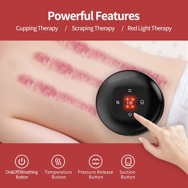 Smart Dynamisk Cupping Terapi Sæt, Cellulite Massager 3 i 1 Vacu