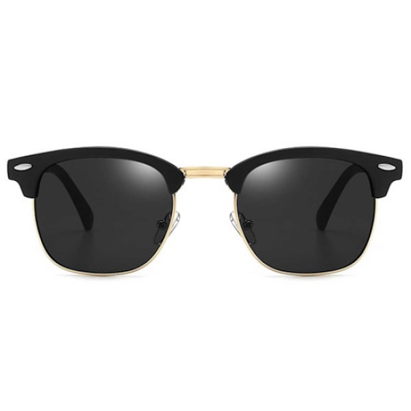 Matte sorte solbriller Guld Sort Glas sort