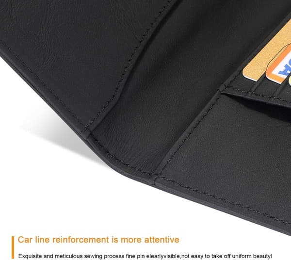 Passfodral i äkta läder, resepassfodral med RFID-blockering