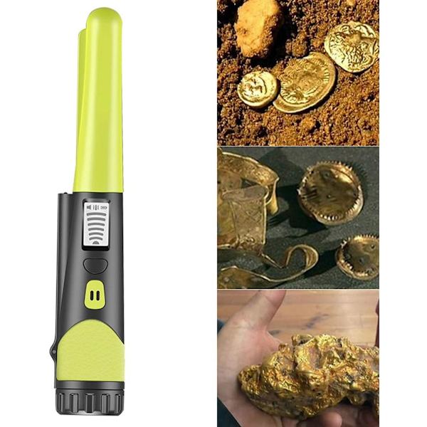 Håndholdt metalldetektor, vanntett, med pinpointer, svært sen