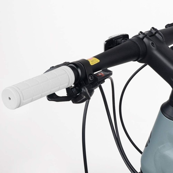 Par ergonomiske skridsikre bløde gummi cykelstyr (hvide)