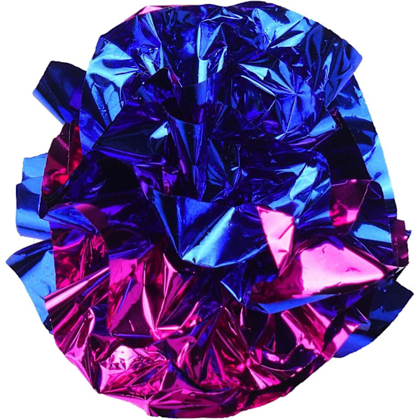 24 stk. 4 cm kattelegetøj Mylar bolde skinnende knitrende knitrende bolde killing
